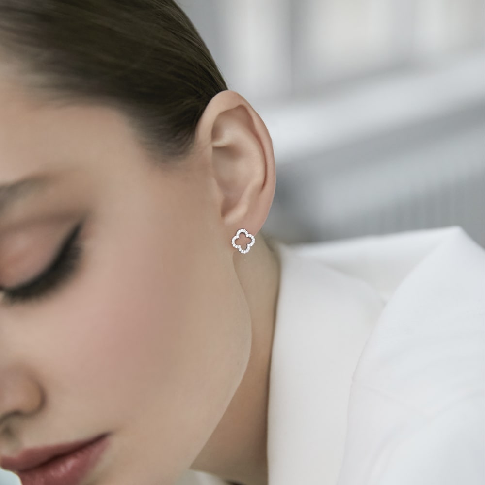 Stud Earrings Clover