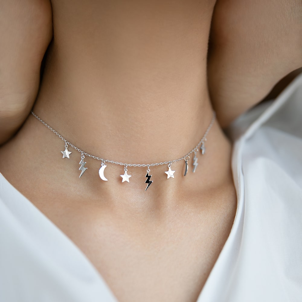 Necklace Glare of lightning