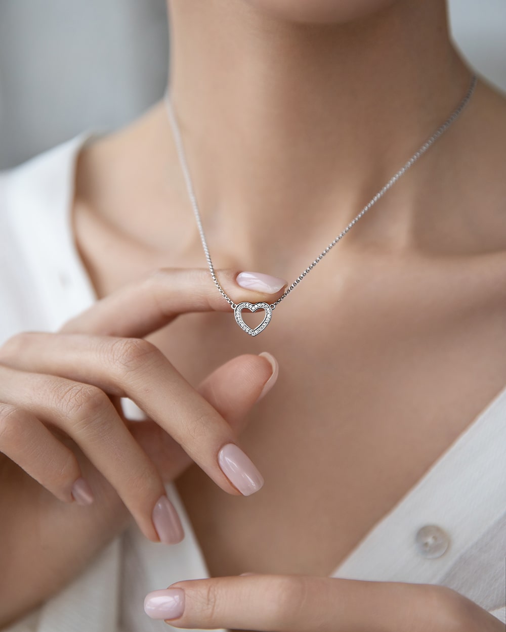 Necklace Heart form 40 cm