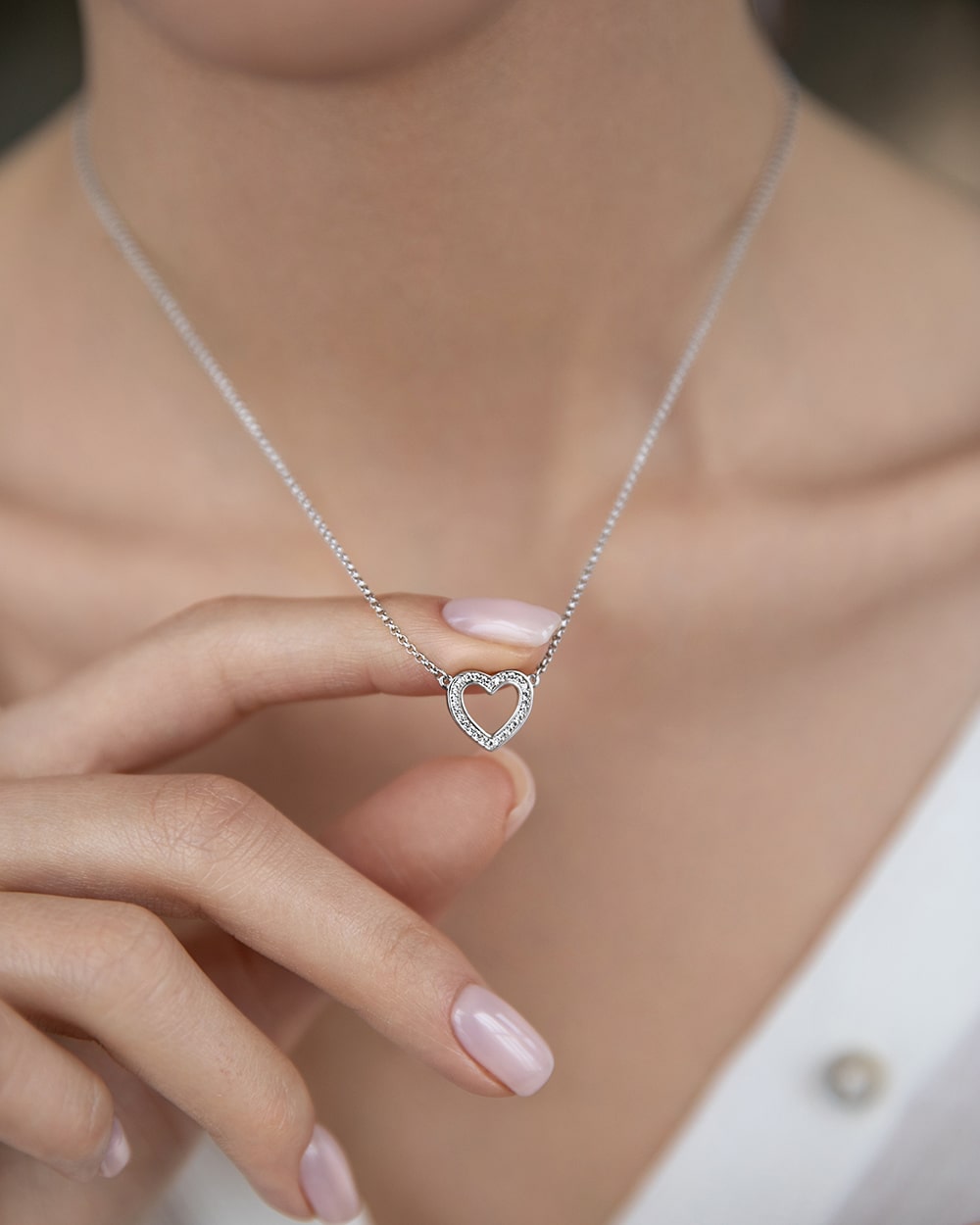 Necklace Heart form 35 cm
