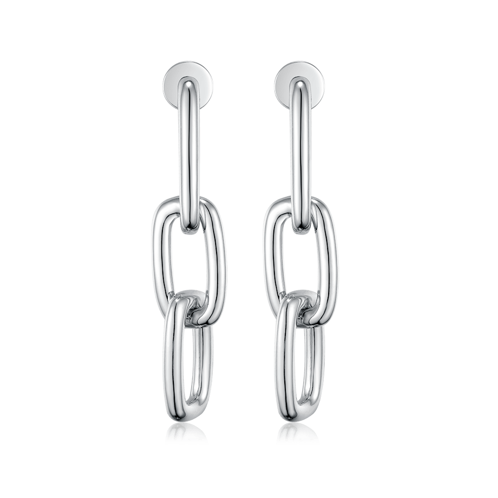 Chunky link earrings