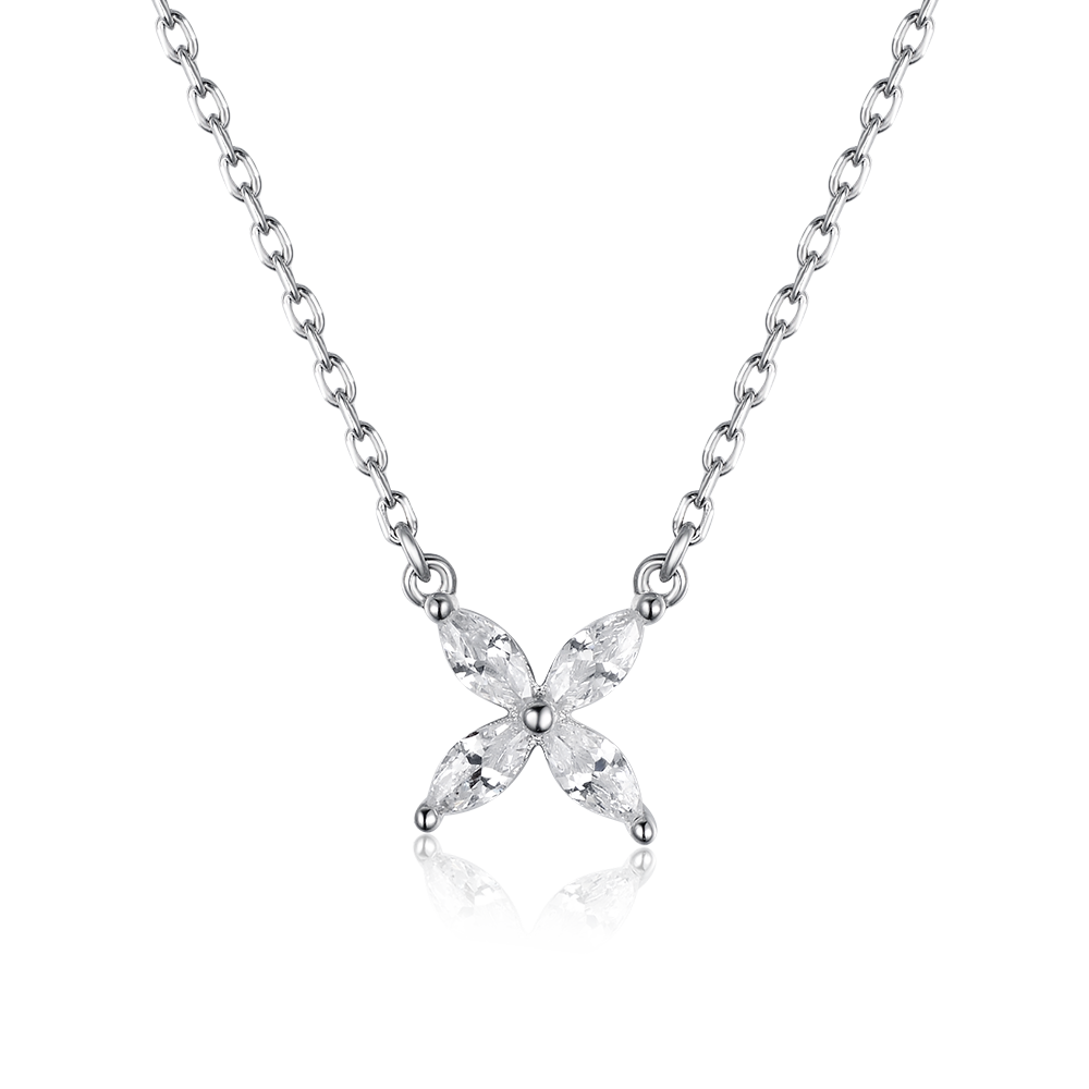 Necklace Clover with marquises