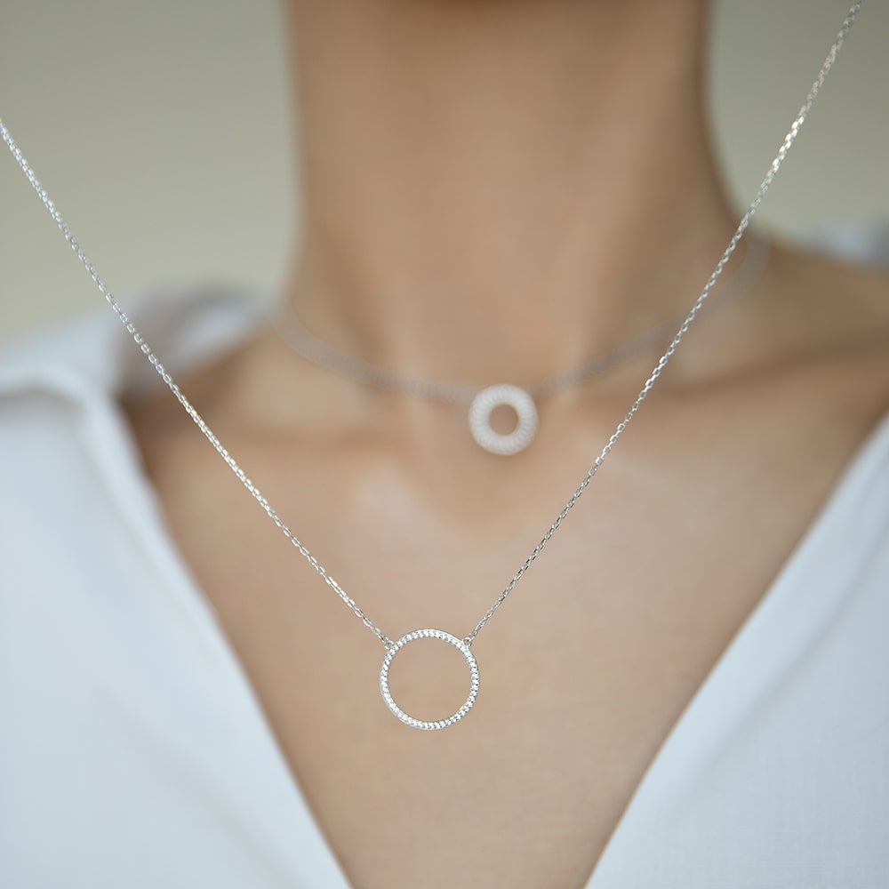 Necklace Circle 18 mm (40cm)