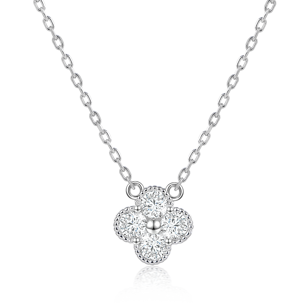 Necklace Clover with stones