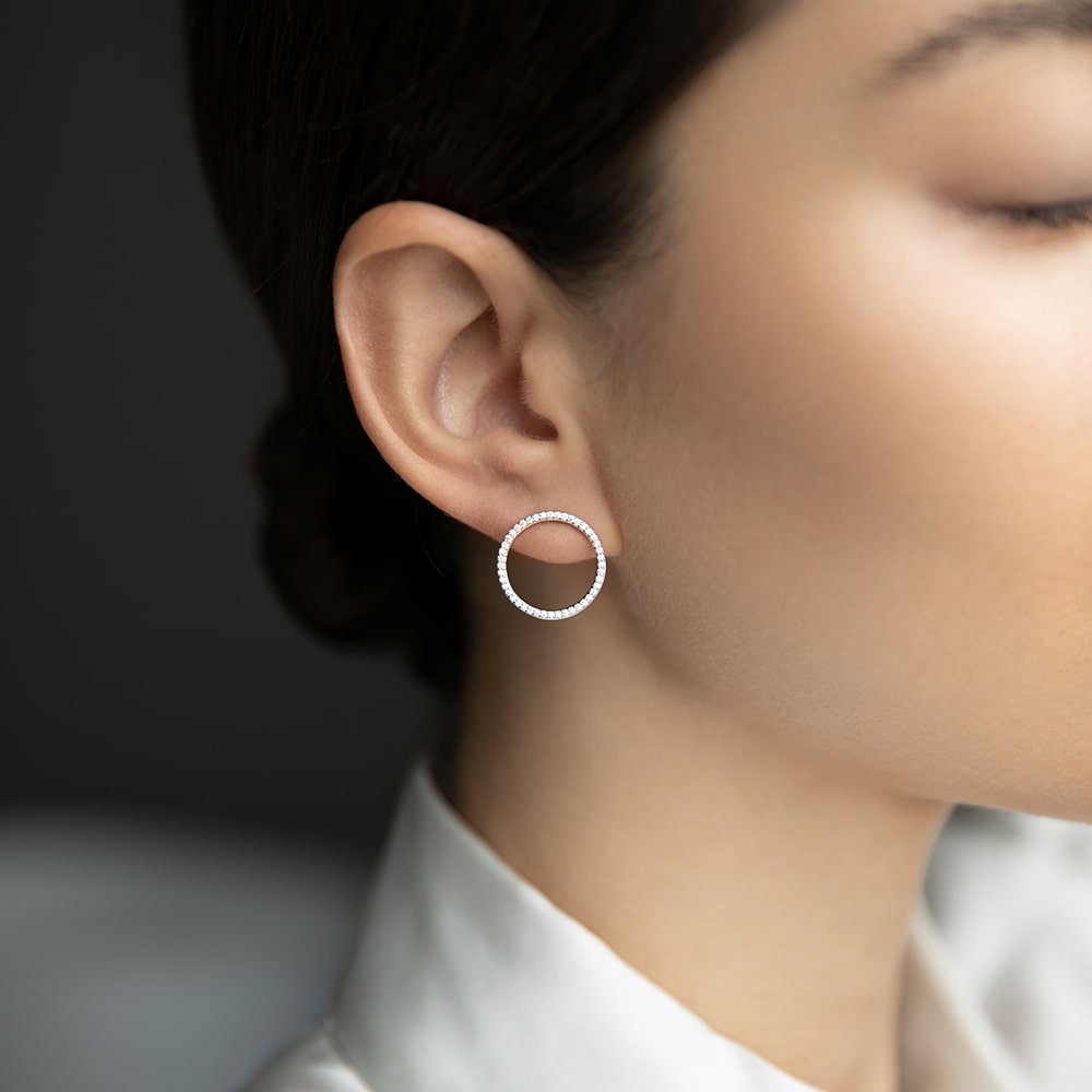 Earrings-jackets Full Moon