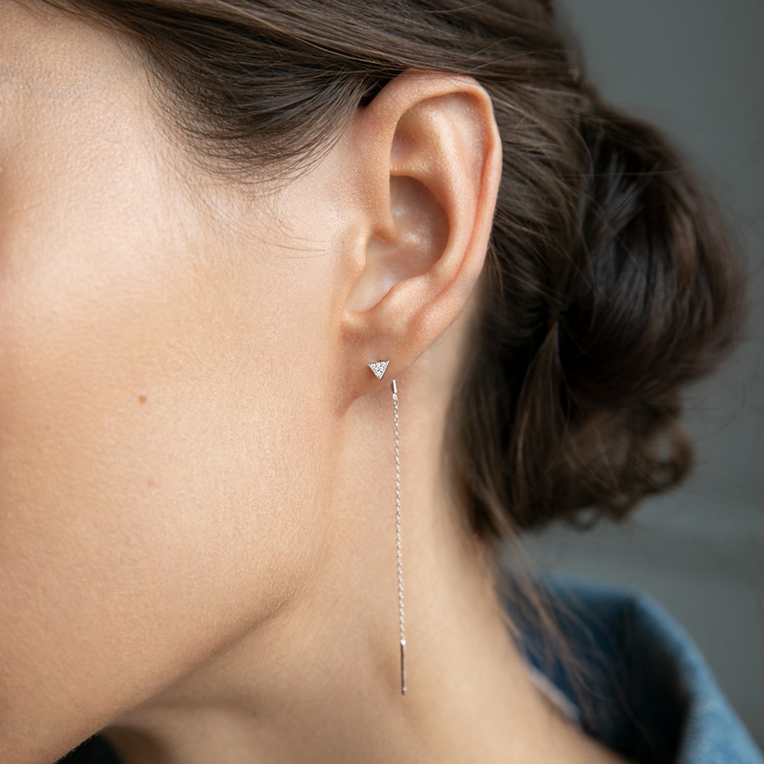 Broach-earrings Triangles