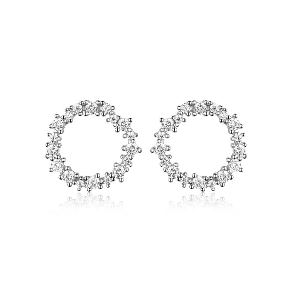 Stud earrings Circles 15 mm