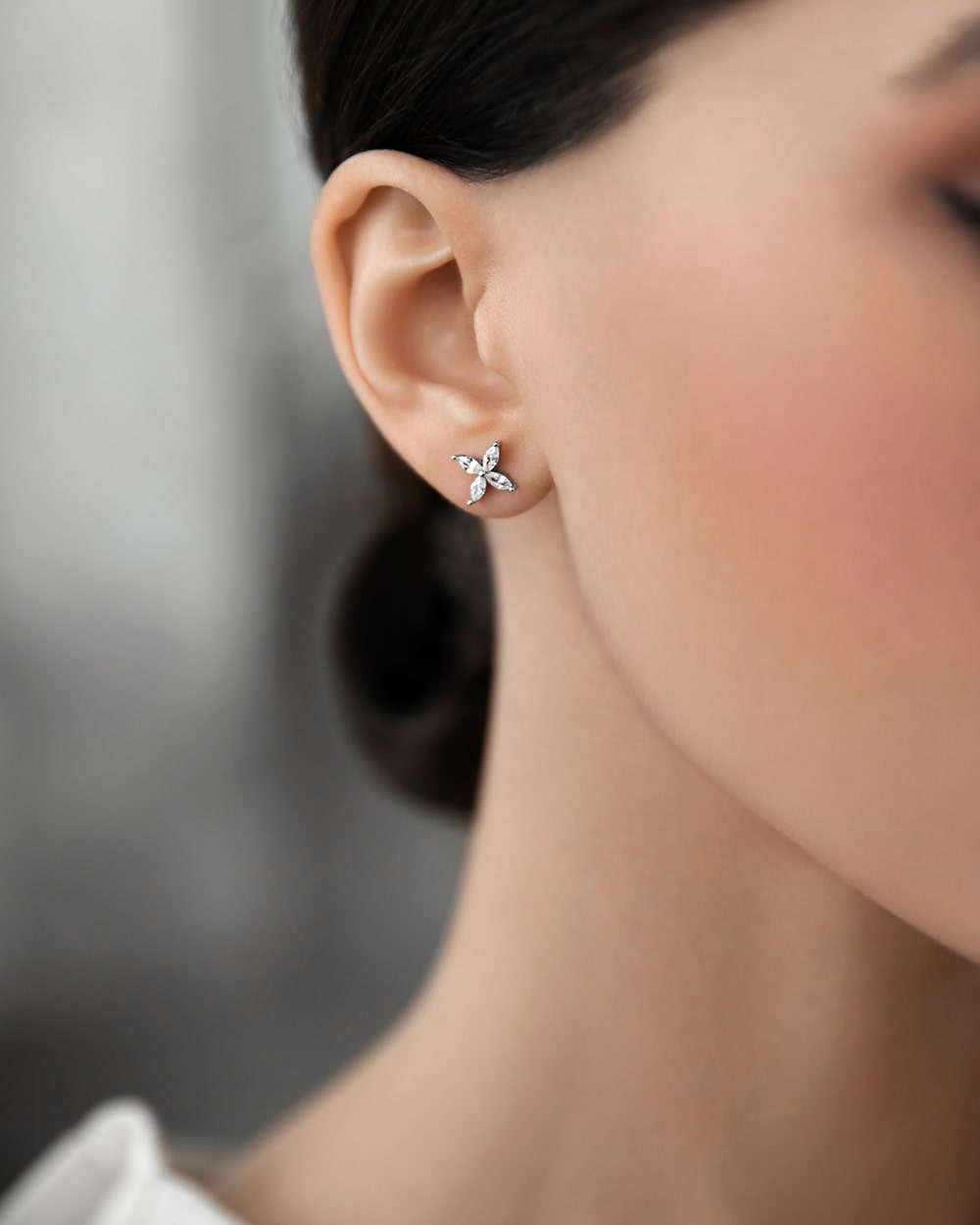 Earrings Clover with marquises
