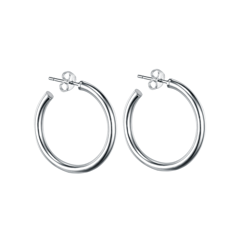 Hula hoop earrings 3 cm