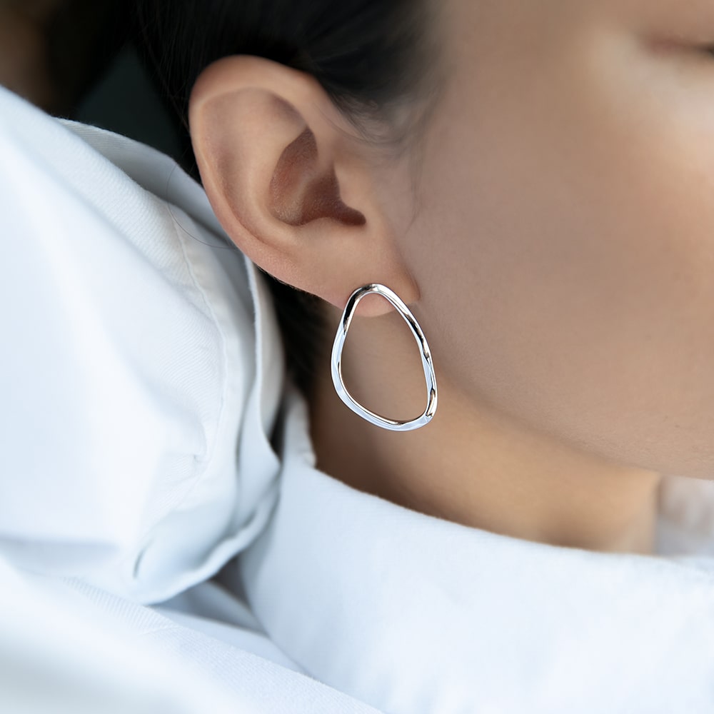 Abstract earrings Puddles