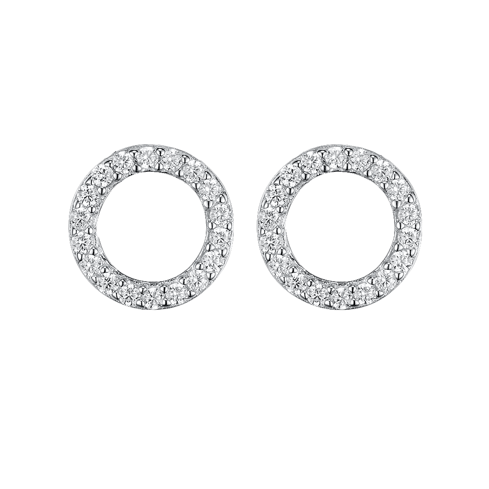 Stud earrings Circles 9 mm