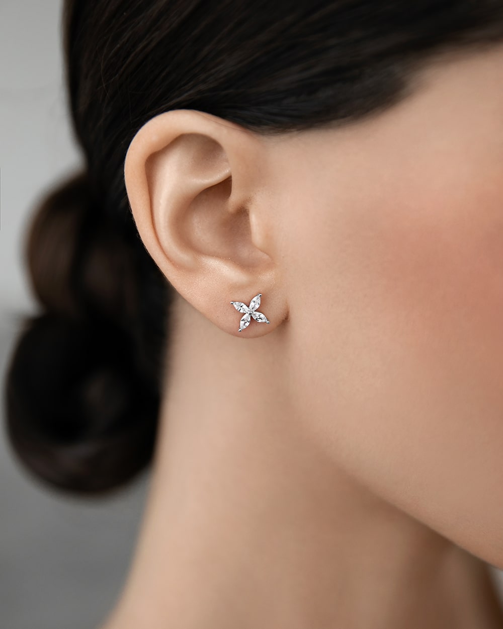 Earrings Clover with marquises