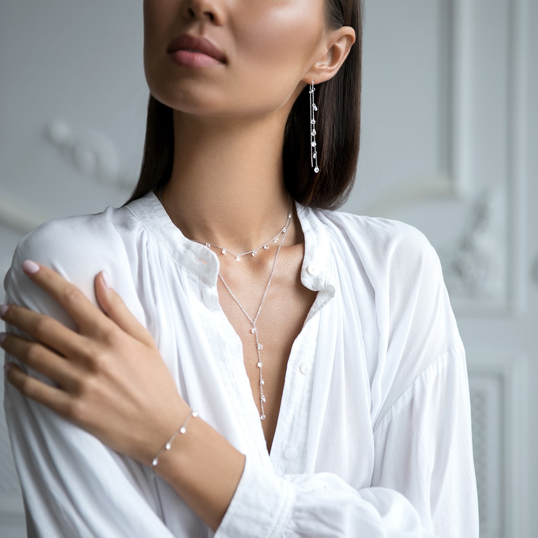 Tie-necklace Dew drops