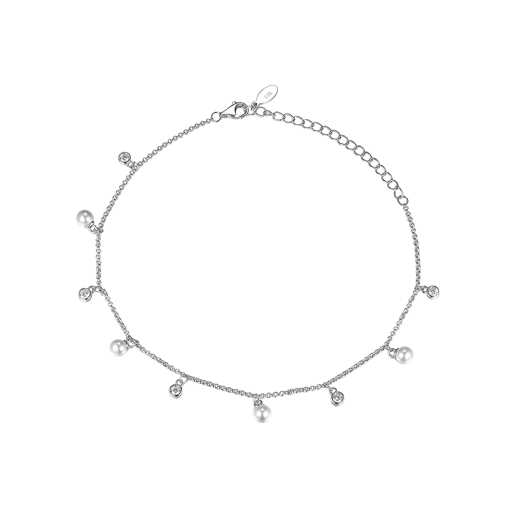 Anklet Rain with pearls