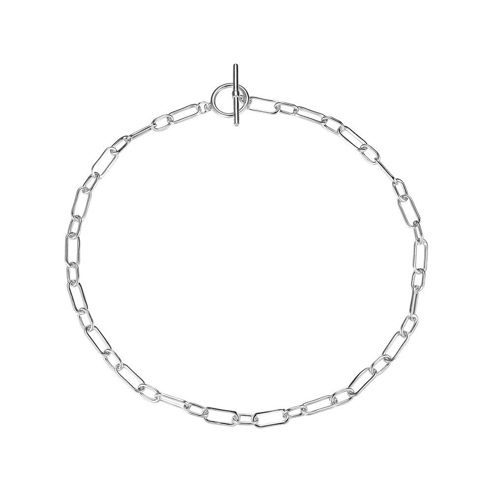 Necklace with alternating links