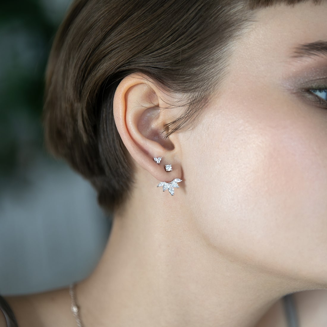 Jacket-earrings Fan