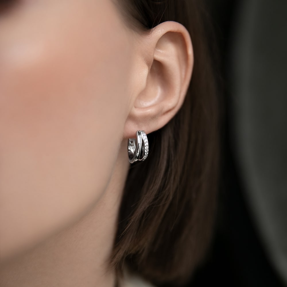 Earrings Duo with stones