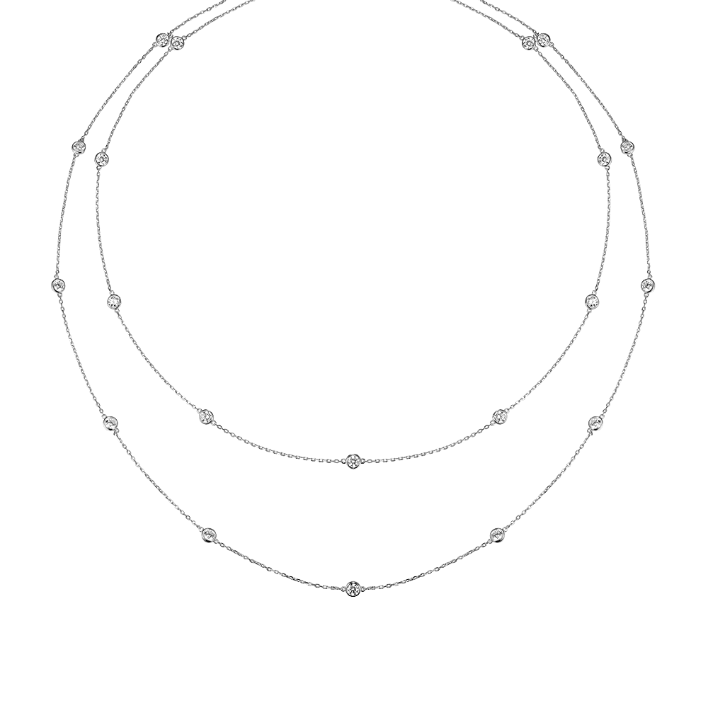 Necklace-sautoir Dots 113cm