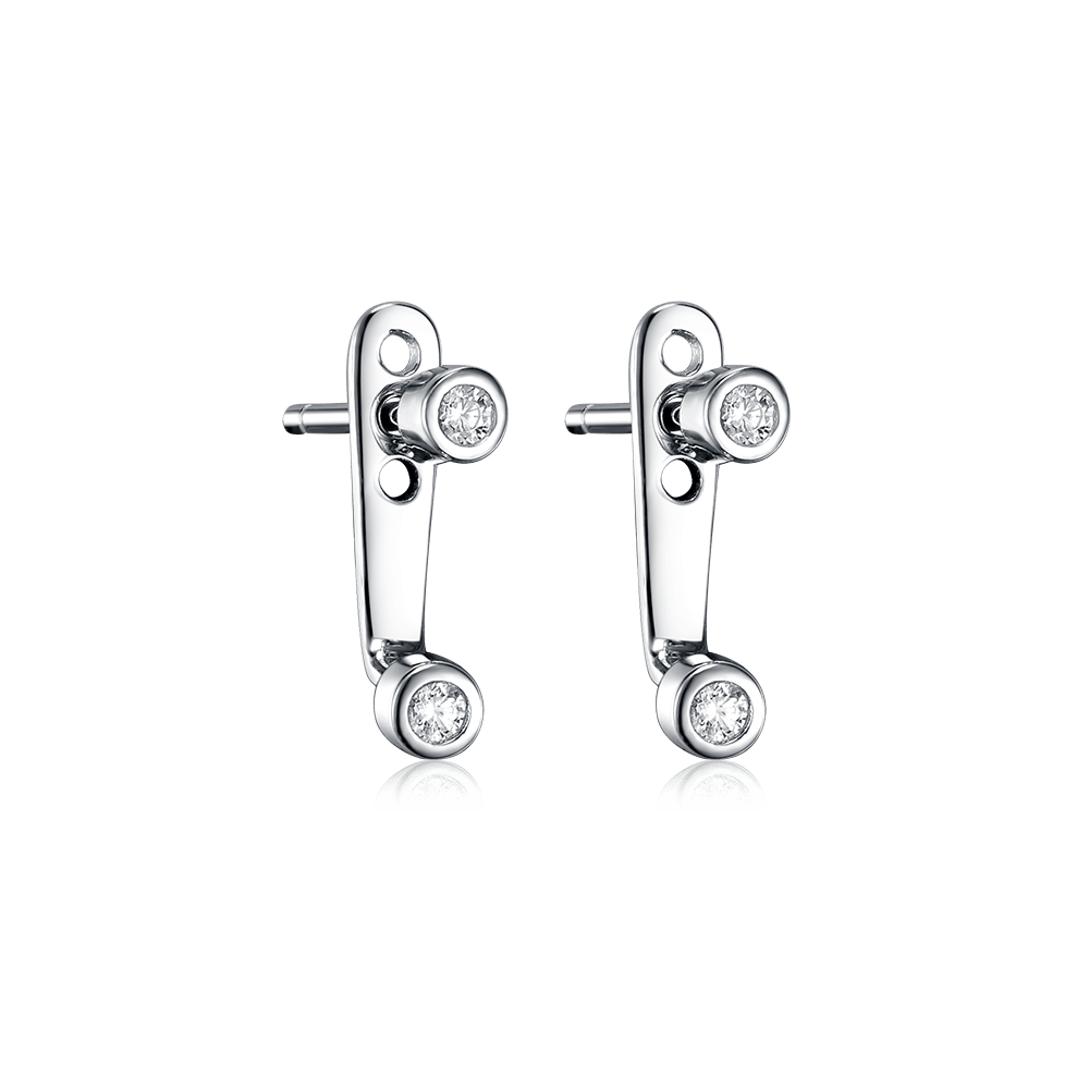 Earrings-jackets Dots