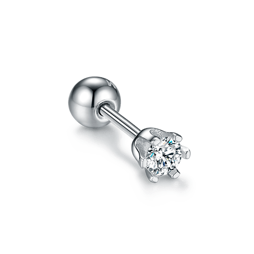 Piercing with cubic zirconia