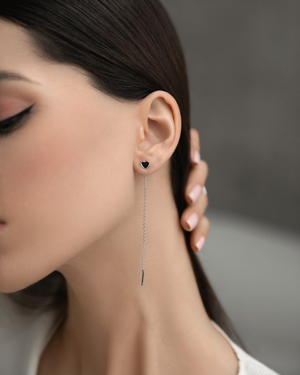 Broach-earrings Heart