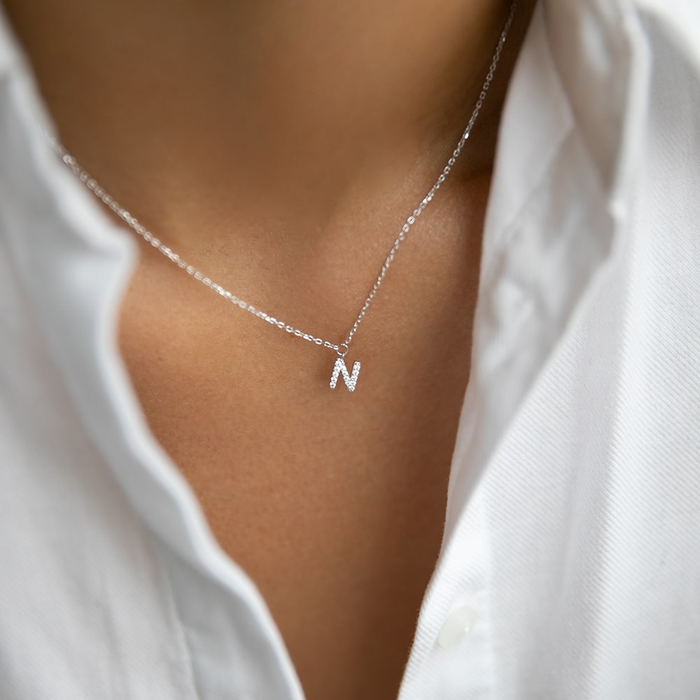 Necklace with letter N