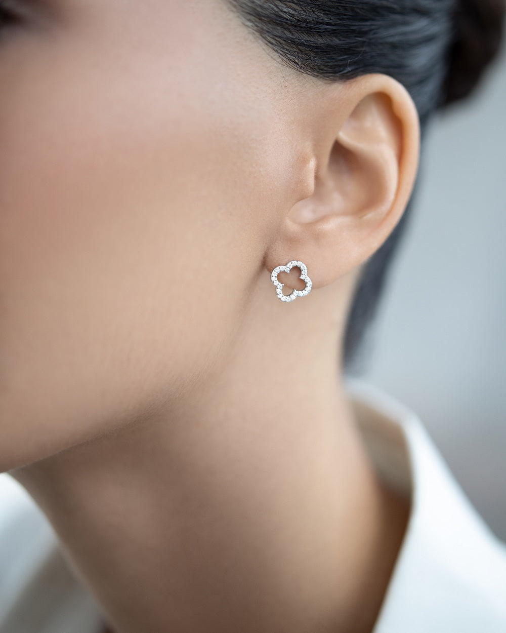 Stud Earrings Clover