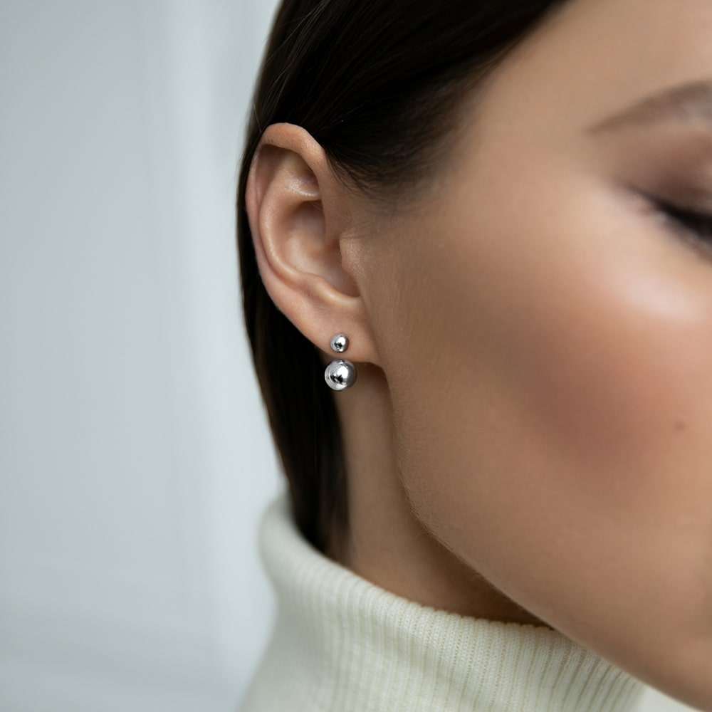 Earrings-jackets Spheres