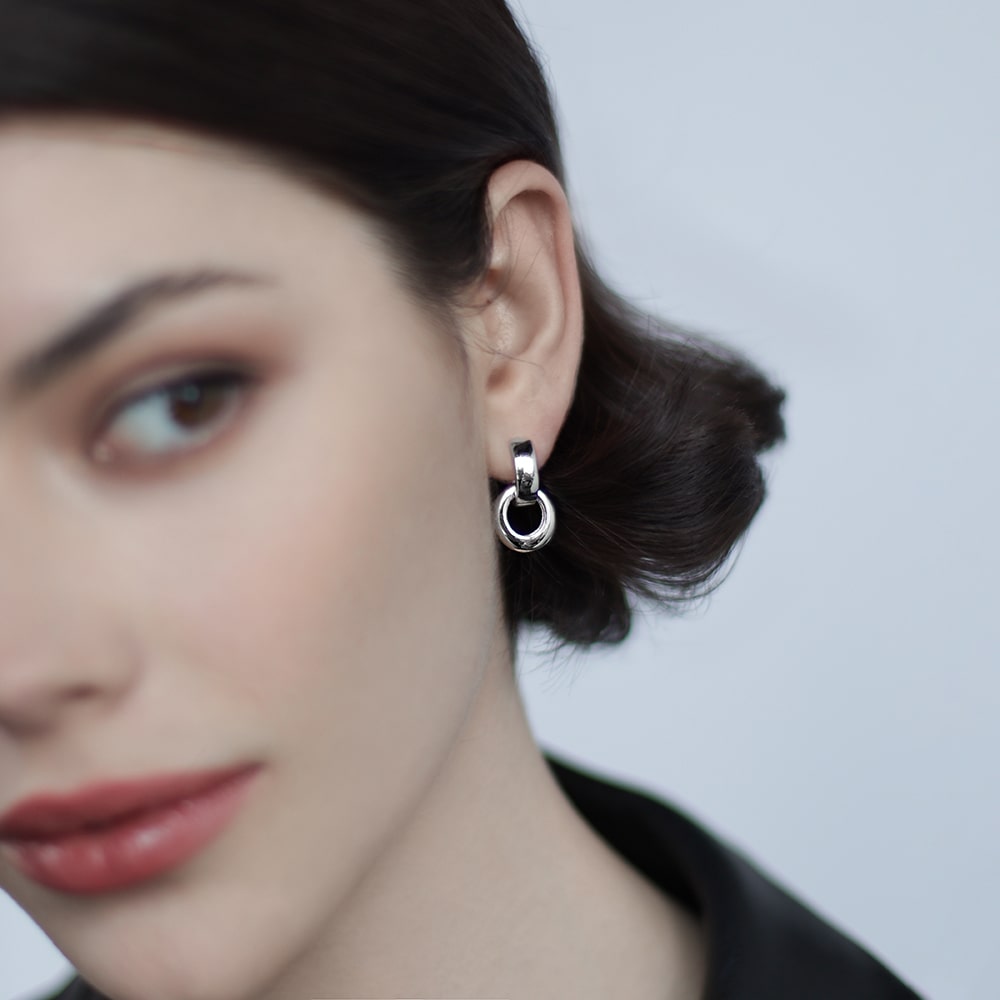 Earrings with removable part