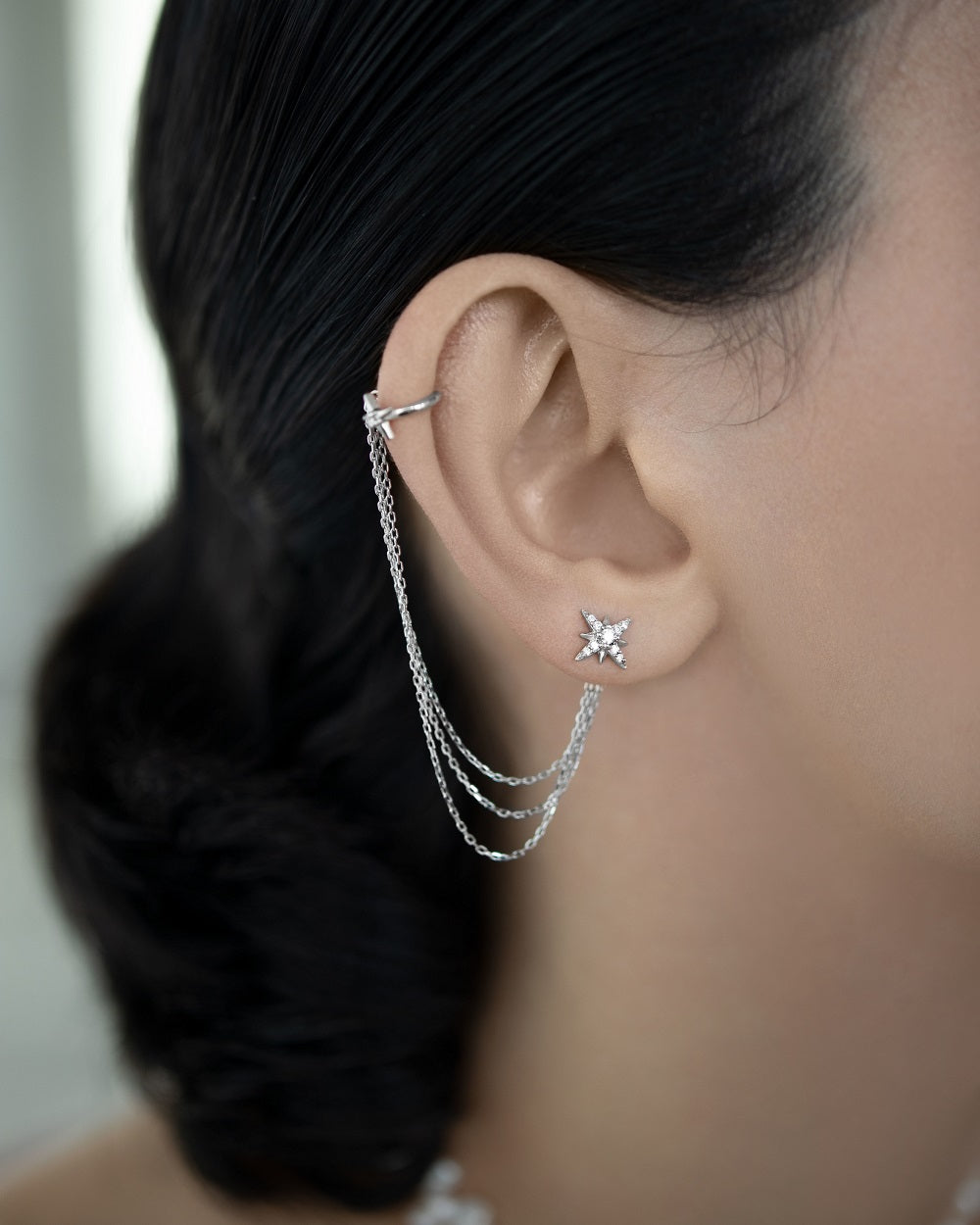 Earrings: Polar Star Ear Cuff