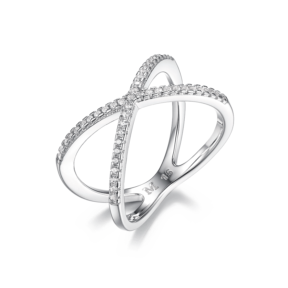 Ring X with stones on the phalanx