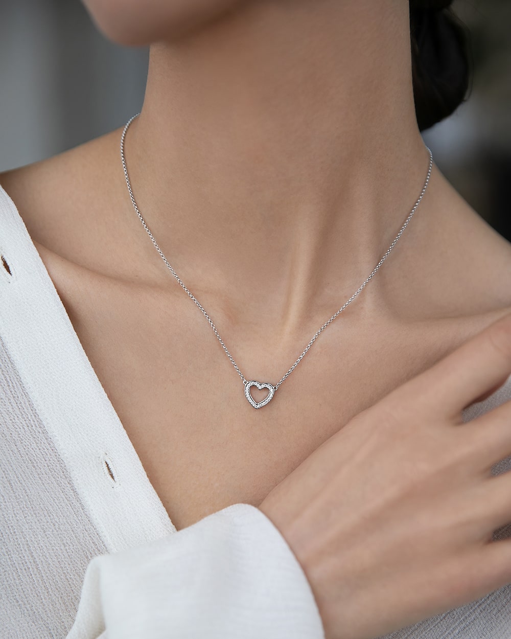 Necklace Heart form 40 cm