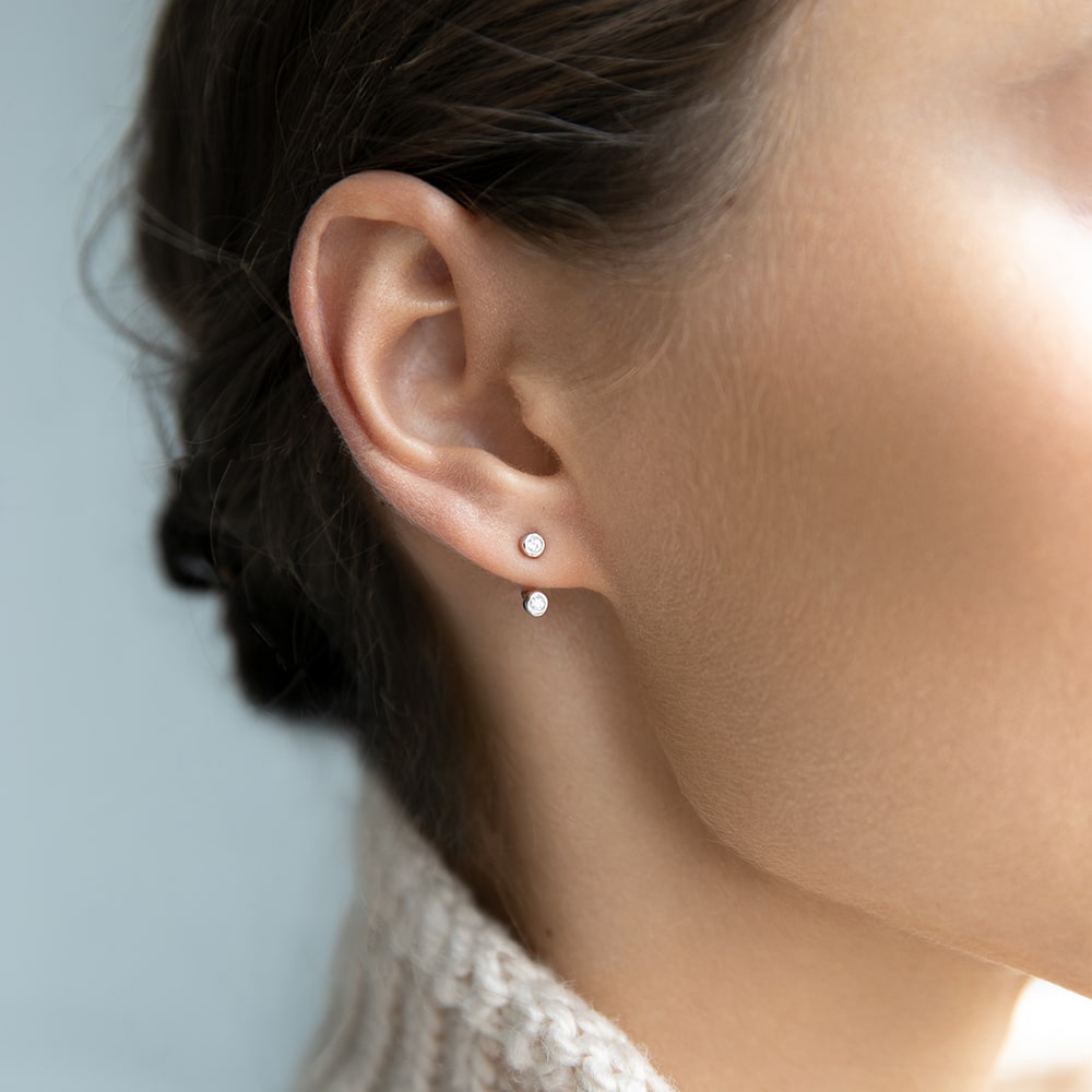 Earrings-jackets Dots