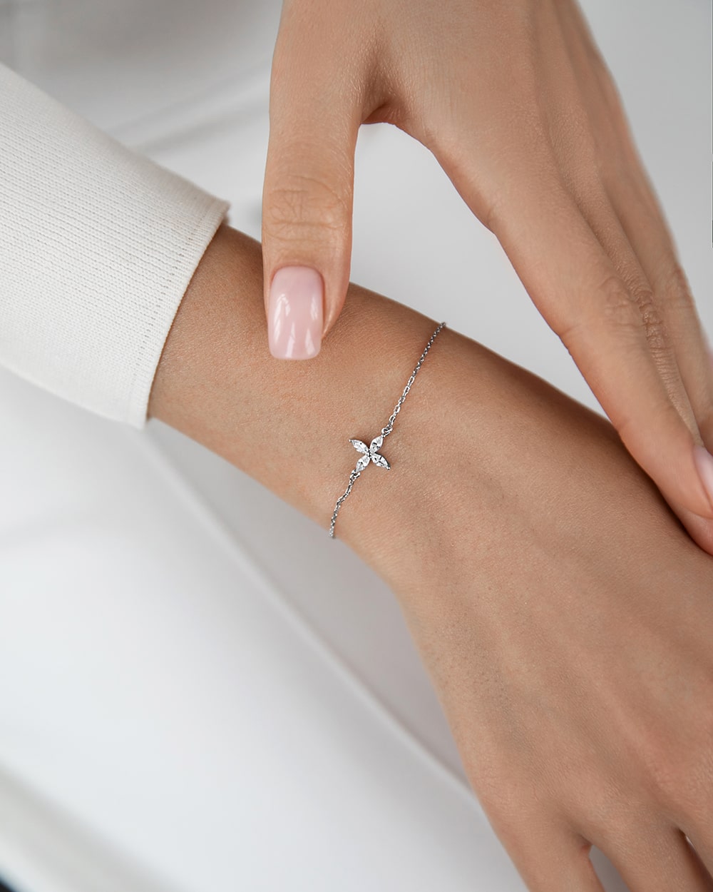 Bracelet Clover with marquises