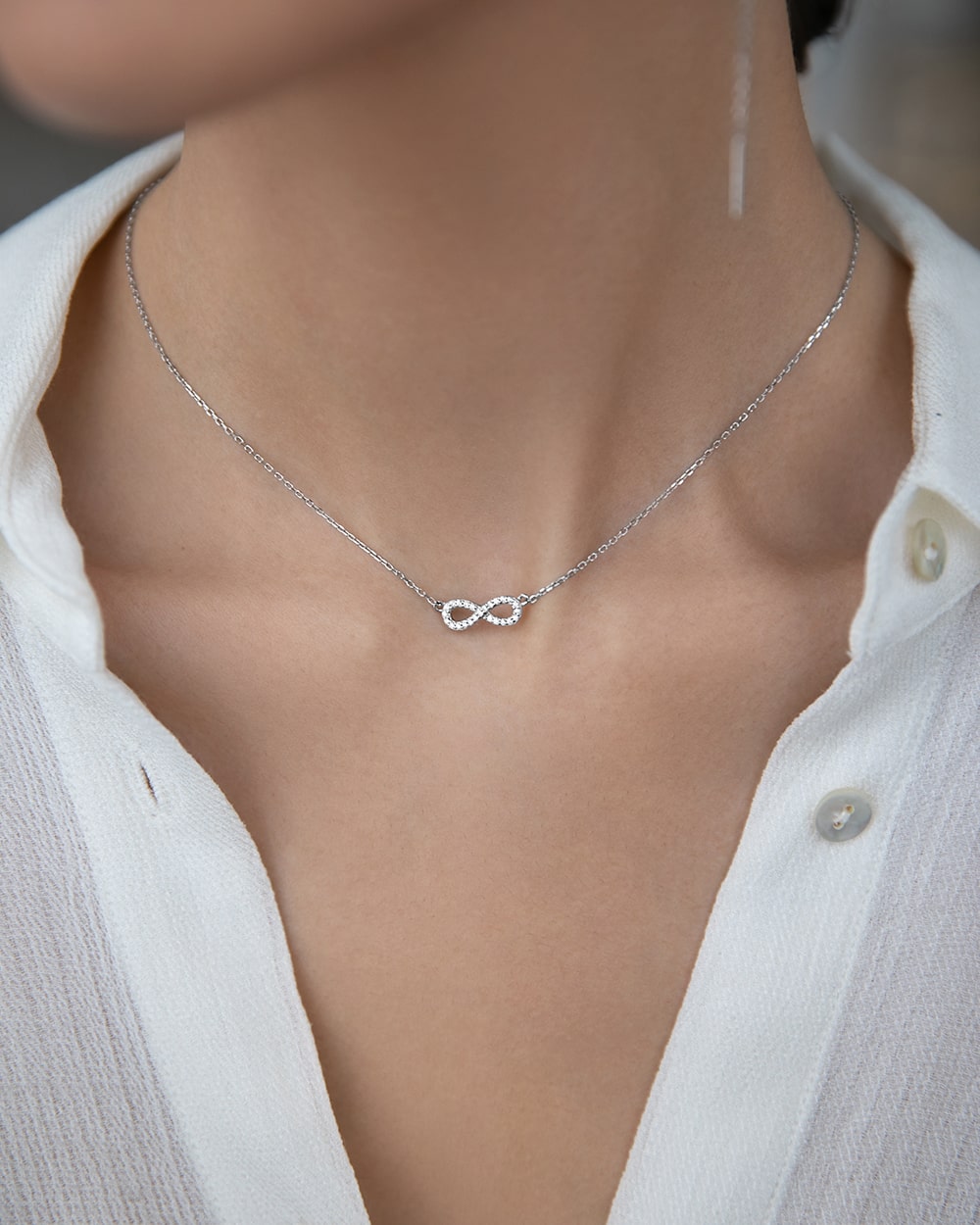Necklace Infinity 37 cm