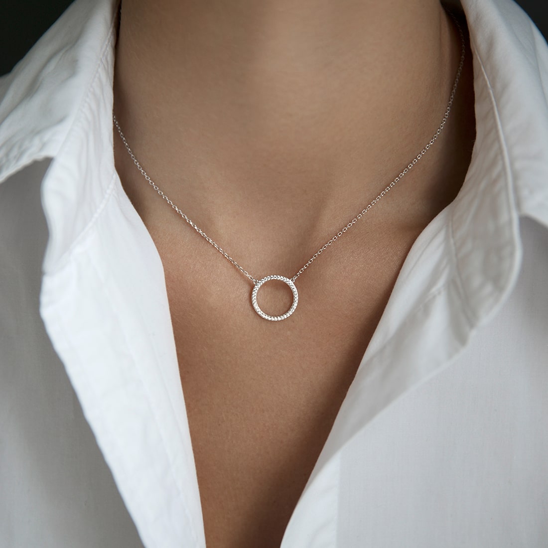 Necklace Circle 15 mm (40 cm)