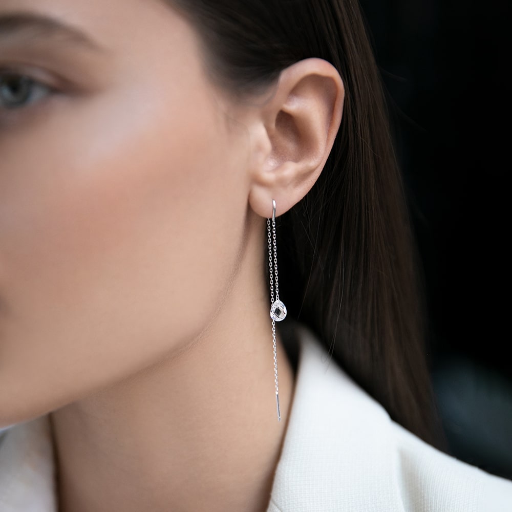 Earrings Tears with a holder