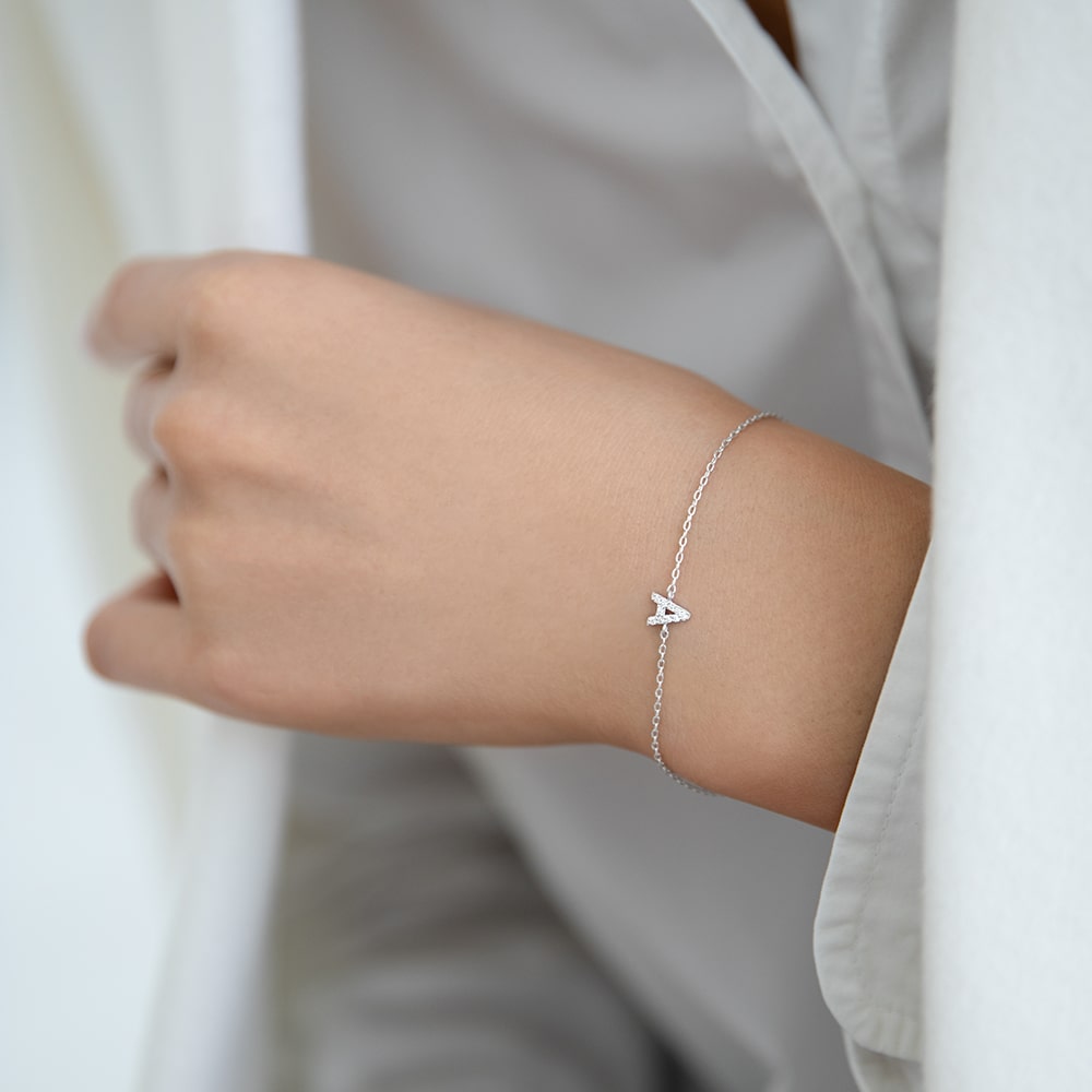 Bracelet with letter A