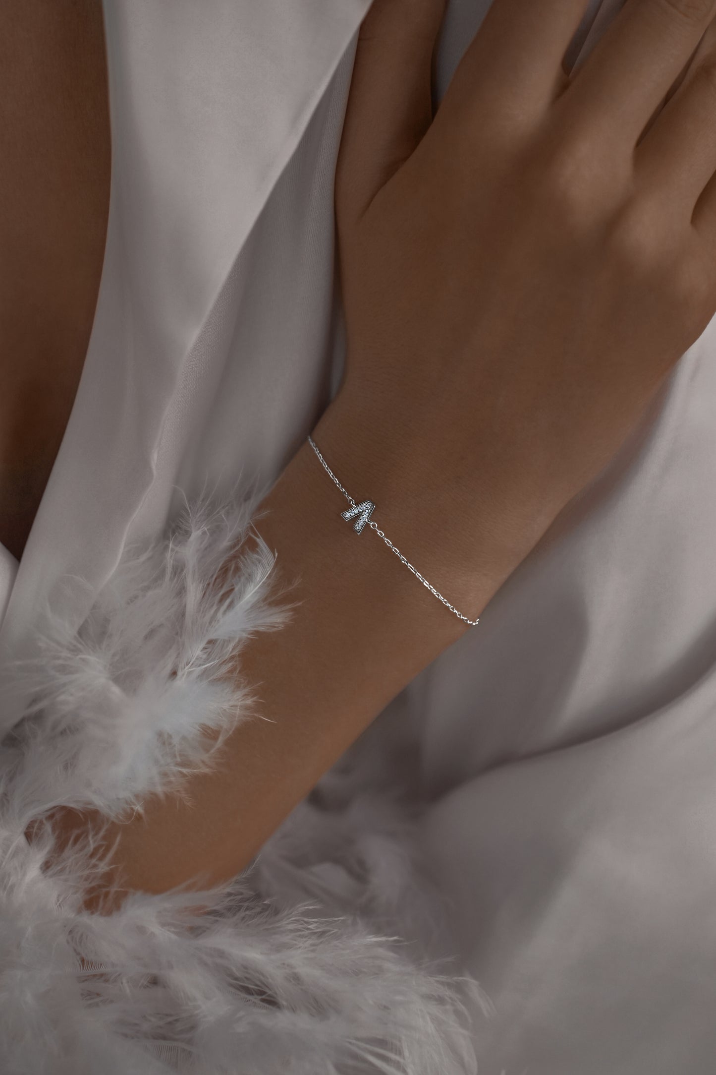 Bracelet with letter V