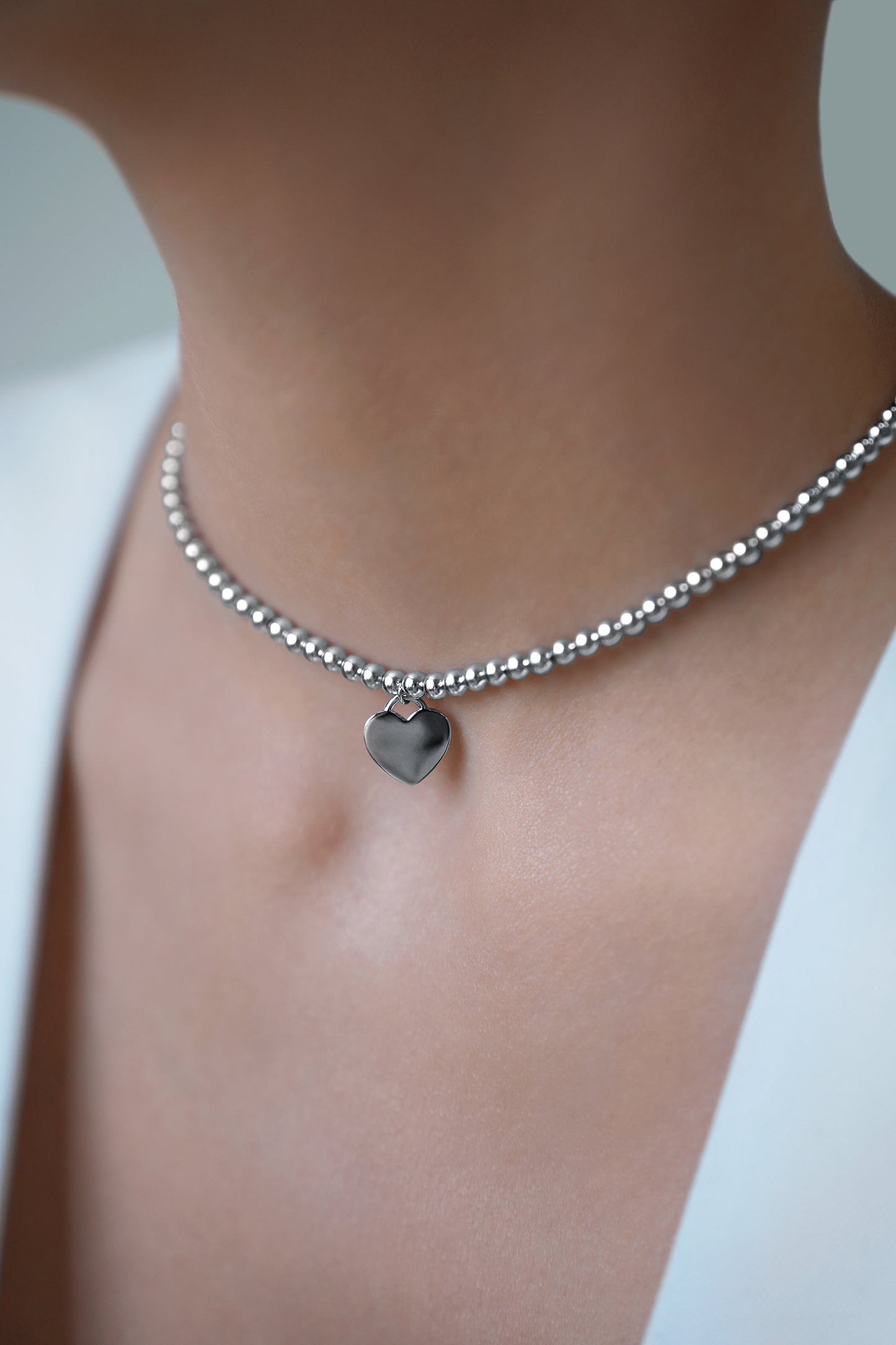 Ball Necklace with Heart