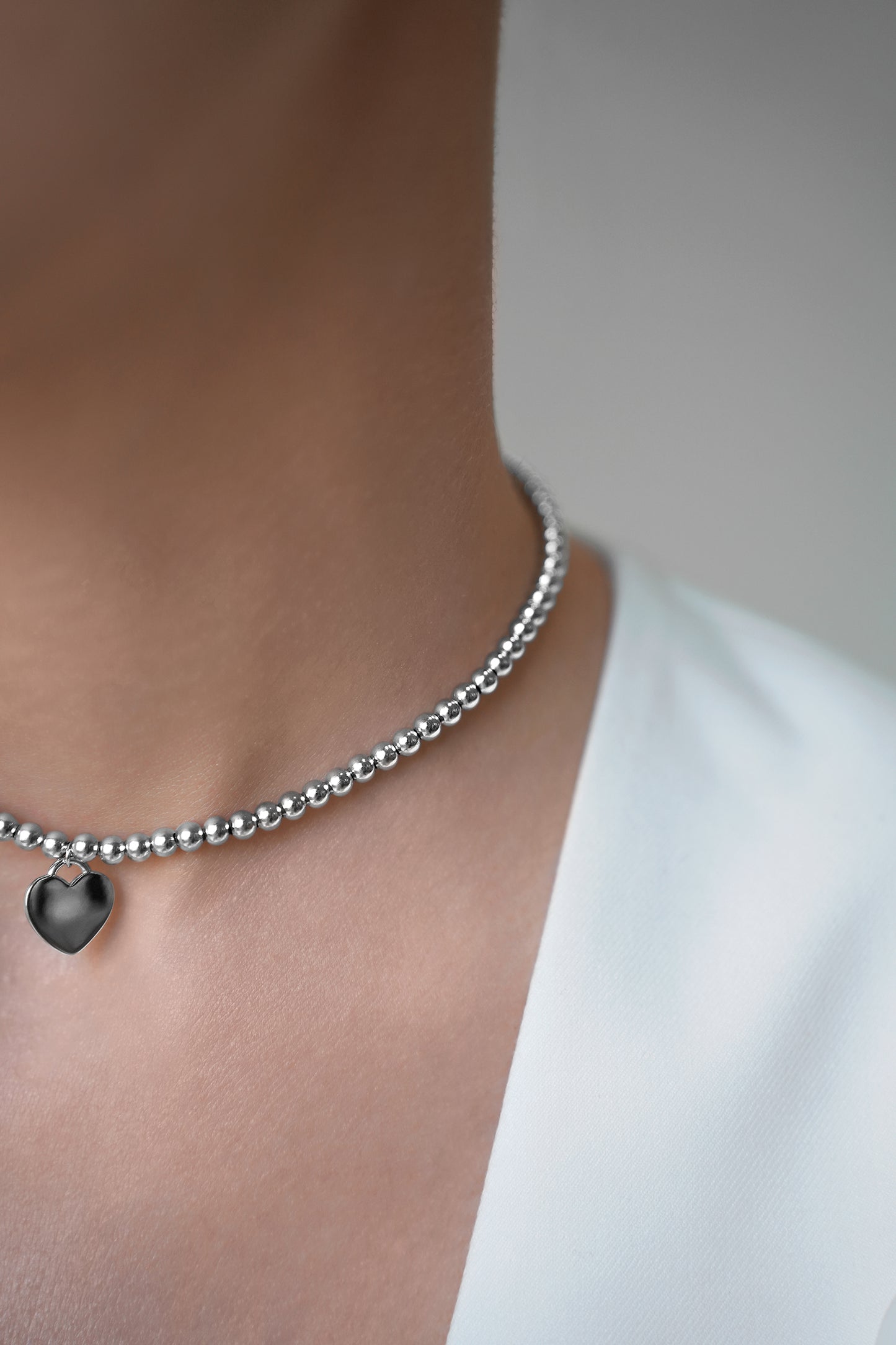 Ball Necklace with Heart