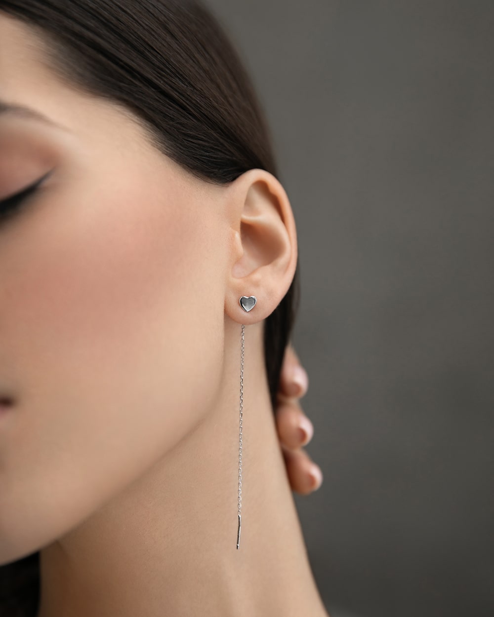 Broach-earrings Heart