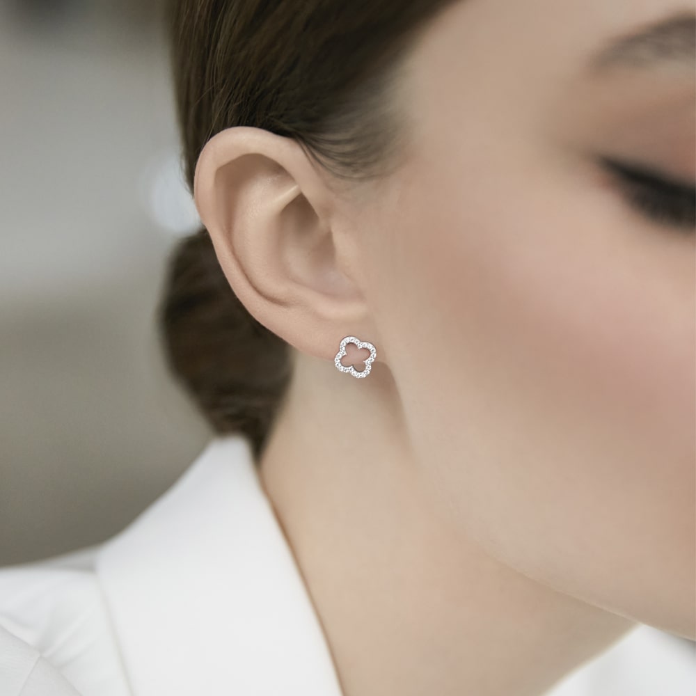 Stud Earrings Clover