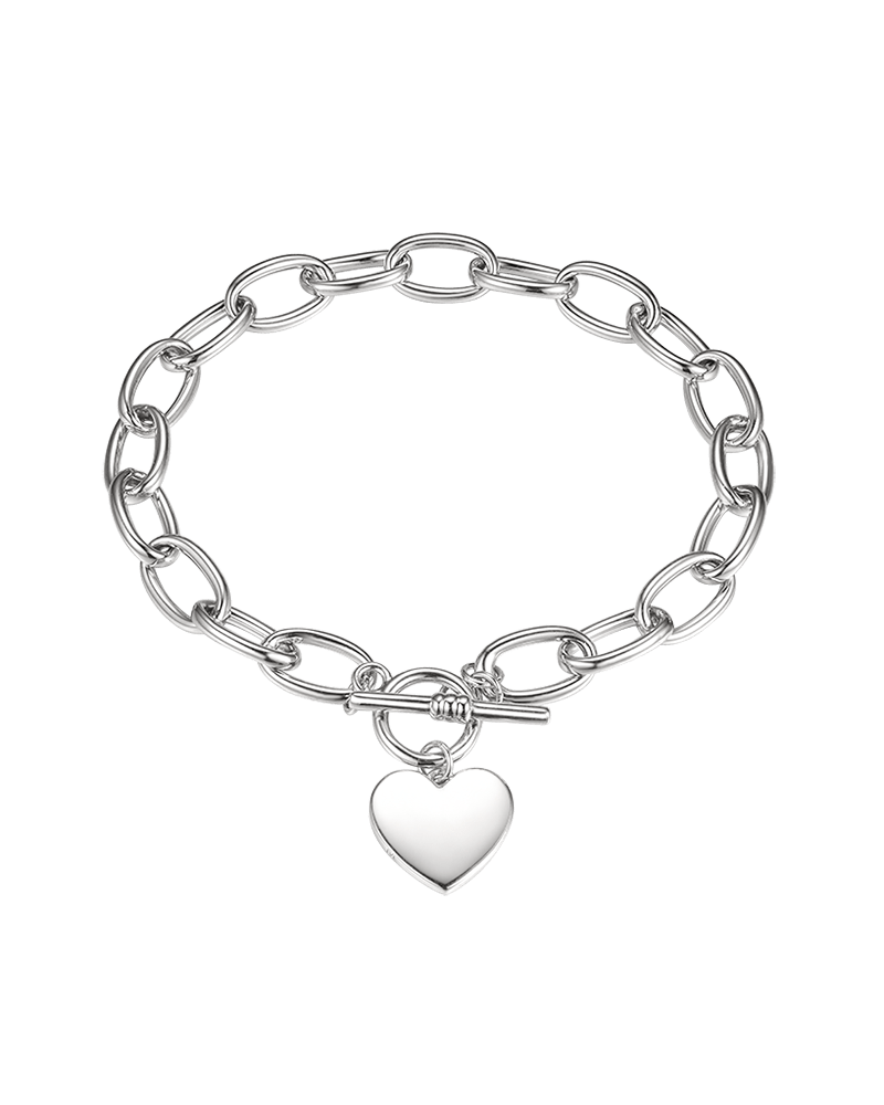 Massive bracelet with heart