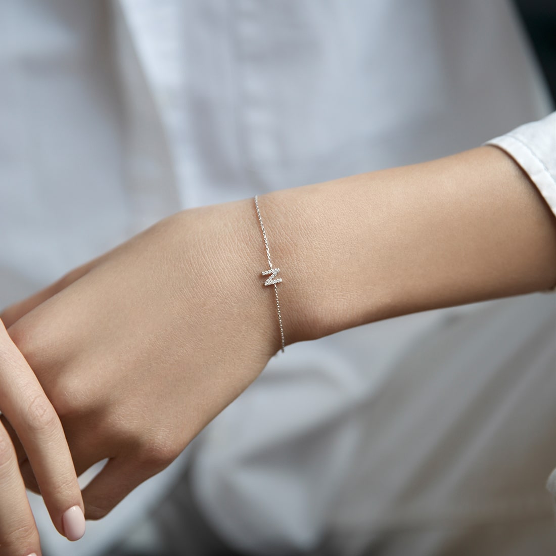 Bracelet with letter N