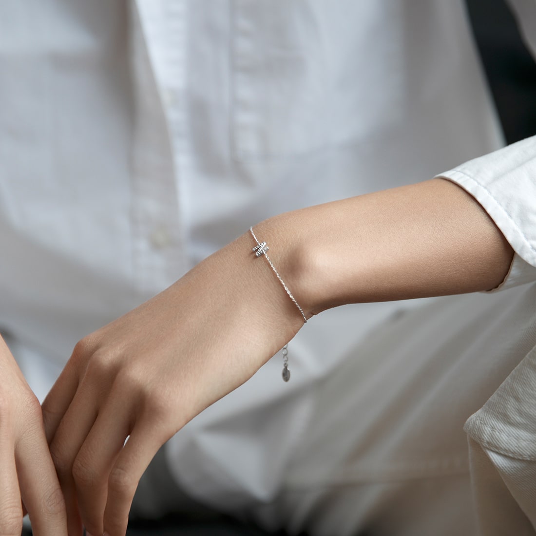 Bracelet with letter N