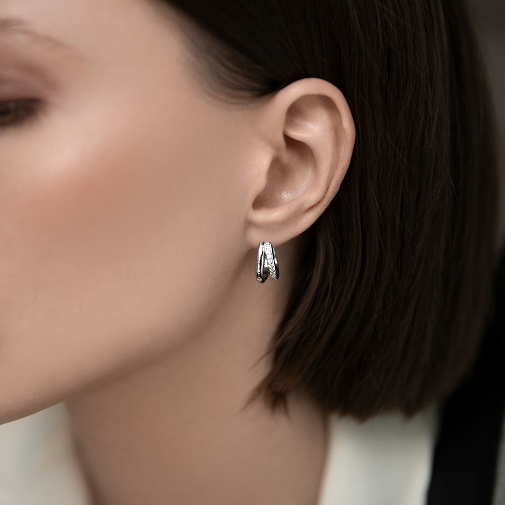 Earrings Duo with stones