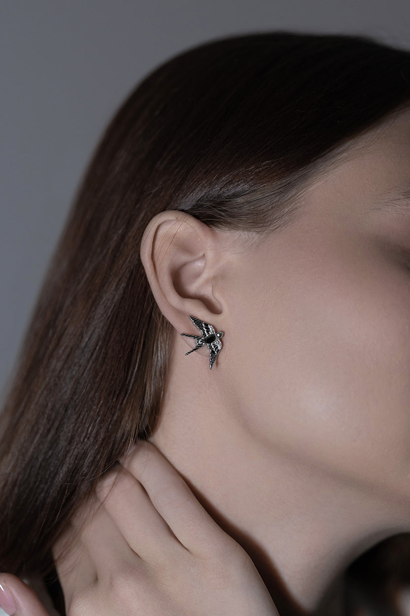 Swallows Stud Earrings