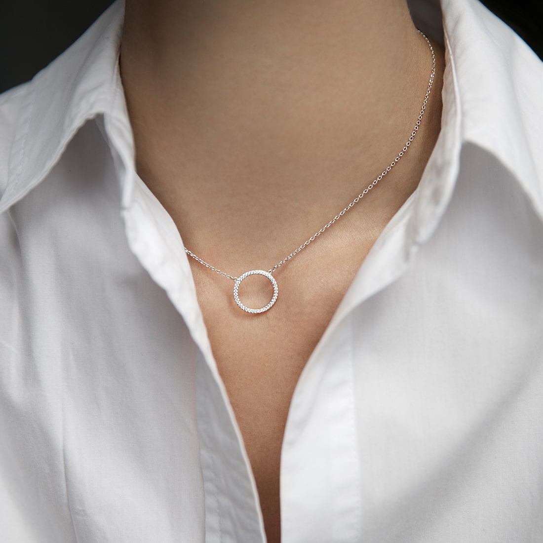 Necklace Circle 15 mm (40 cm)