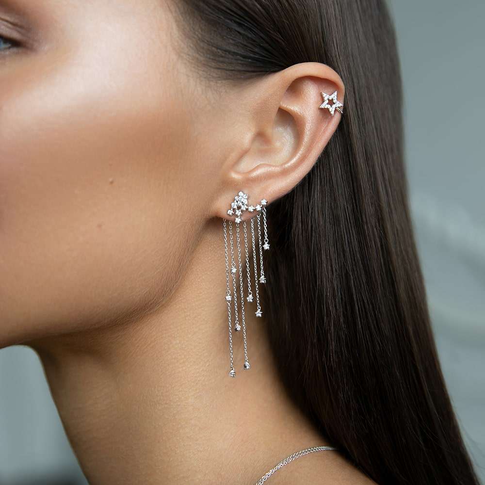 Jacket earrings Starfall